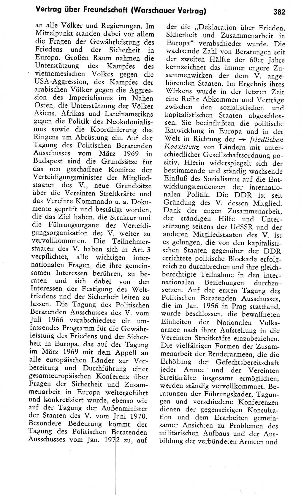 Wörterbuch zum sozialistischen Staat [Deutsche Demokratische Republik (DDR)] 1974, Seite 382 (Wb. soz. St. DDR 1974, S. 382)