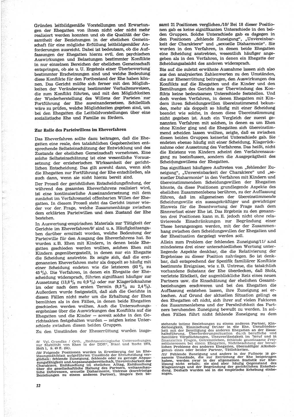 Neue Justiz (NJ), Zeitschrift für Recht und Rechtswissenschaft [Deutsche Demokratische Republik (DDR)], 28. Jahrgang 1974, Seite 12 (NJ DDR 1974, S. 12)