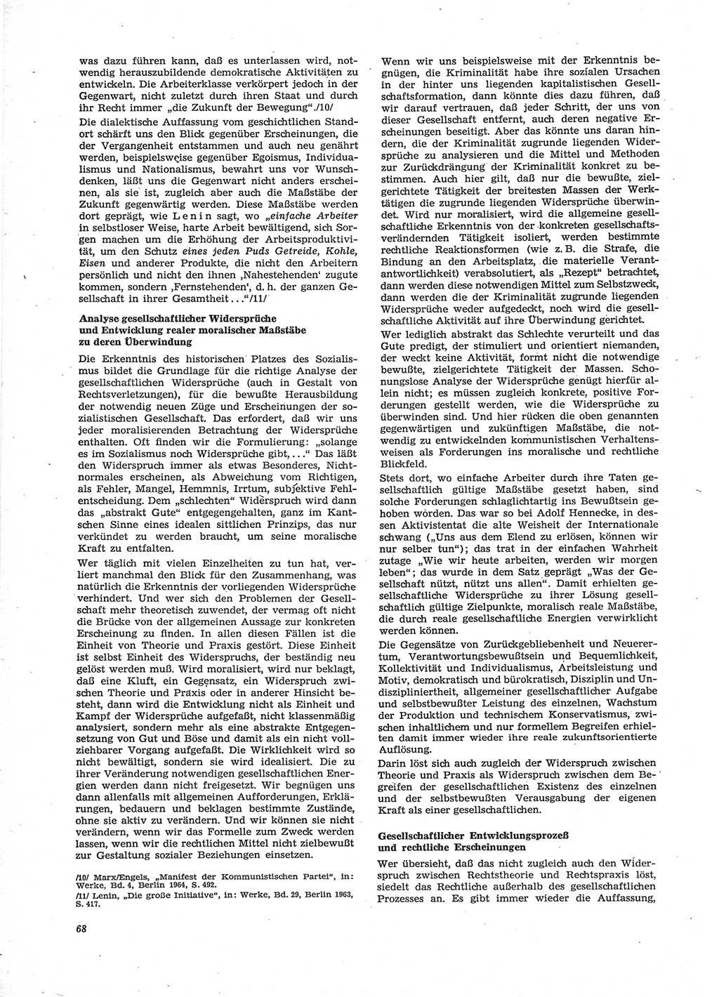 Neue Justiz (NJ), Zeitschrift für Recht und Rechtswissenschaft [Deutsche Demokratische Republik (DDR)], 28. Jahrgang 1974, Seite 68 (NJ DDR 1974, S. 68)