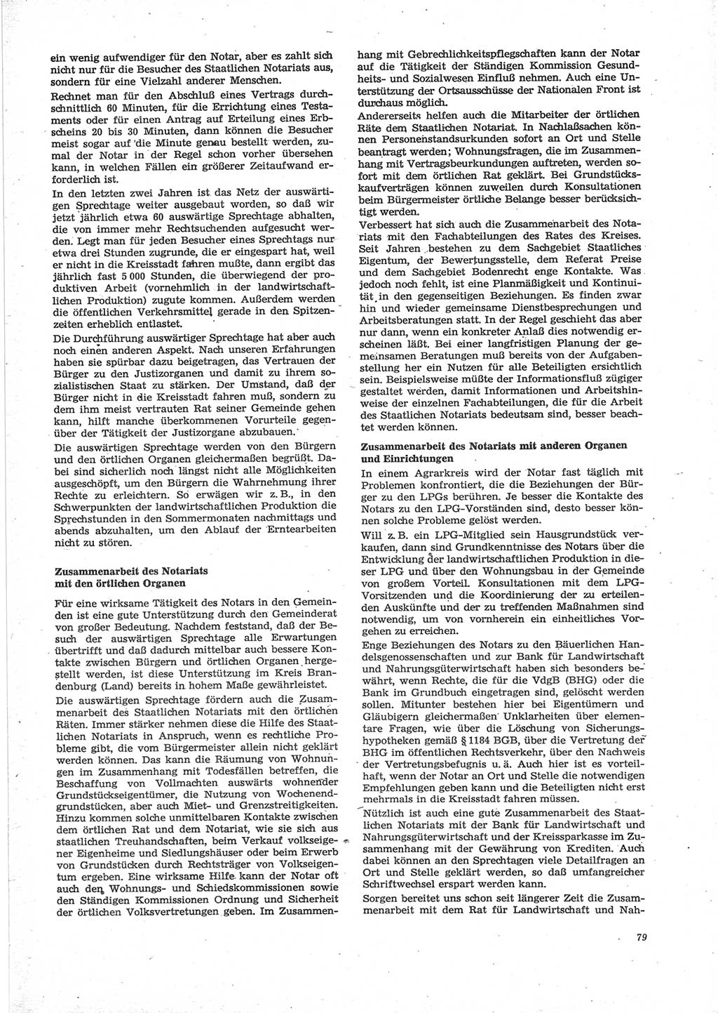 Neue Justiz (NJ), Zeitschrift für Recht und Rechtswissenschaft [Deutsche Demokratische Republik (DDR)], 28. Jahrgang 1974, Seite 79 (NJ DDR 1974, S. 79)