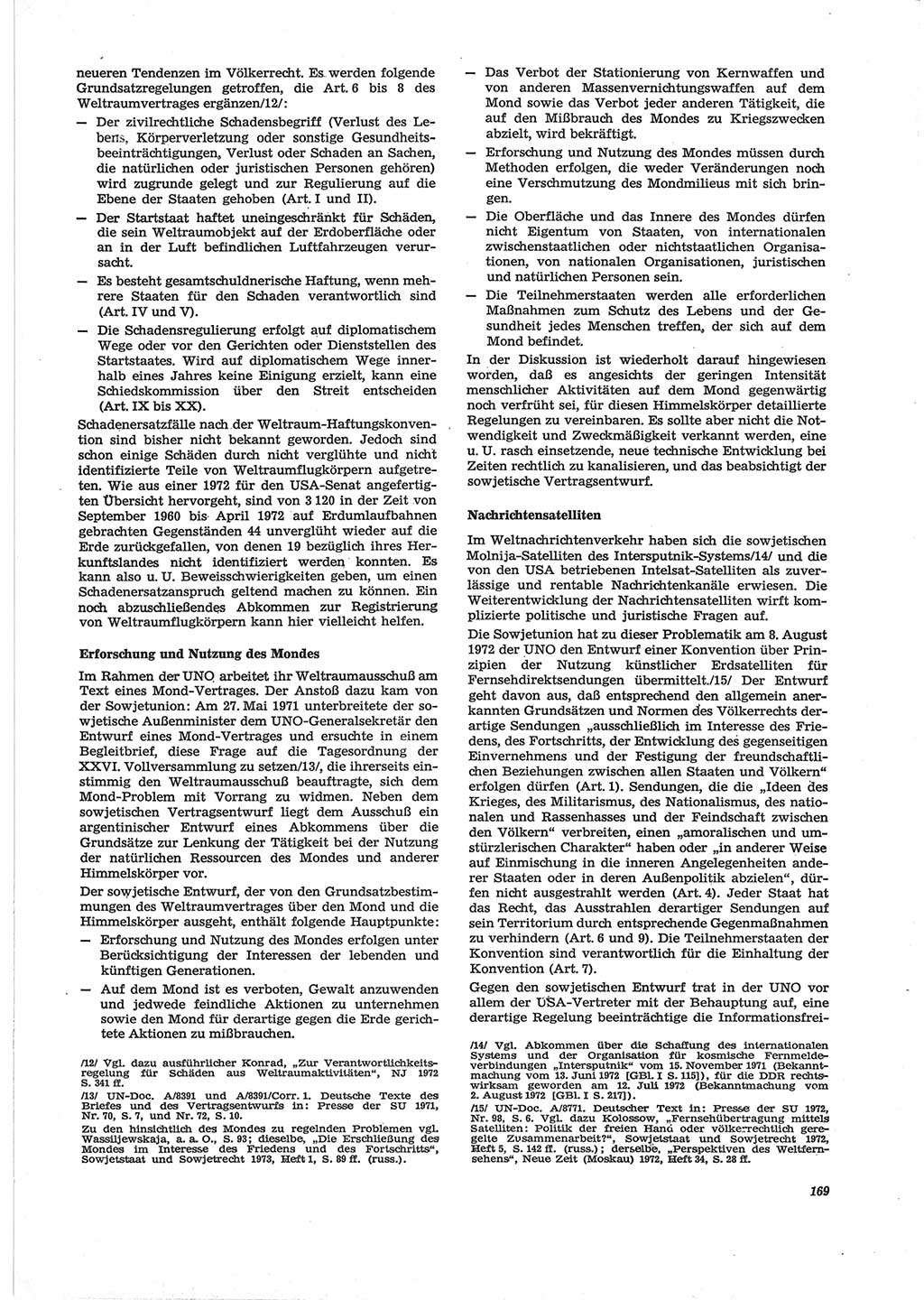 Neue Justiz (NJ), Zeitschrift für Recht und Rechtswissenschaft [Deutsche Demokratische Republik (DDR)], 28. Jahrgang 1974, Seite 169 (NJ DDR 1974, S. 169)