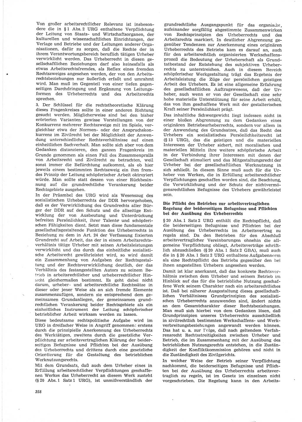 Neue Justiz (NJ), Zeitschrift für Recht und Rechtswissenschaft [Deutsche Demokratische Republik (DDR)], 28. Jahrgang 1974, Seite 358 (NJ DDR 1974, S. 358)