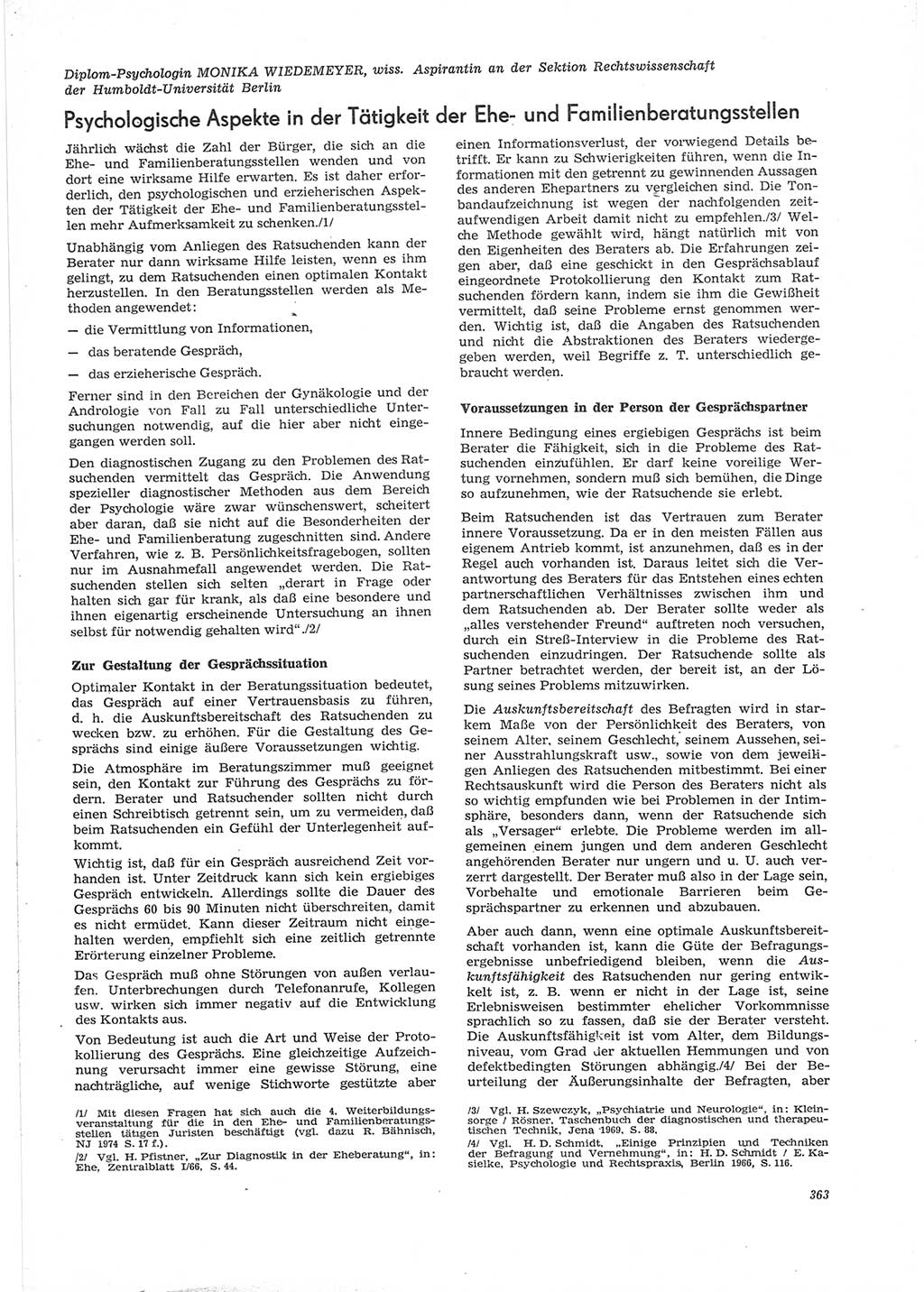 Neue Justiz (NJ), Zeitschrift für Recht und Rechtswissenschaft [Deutsche Demokratische Republik (DDR)], 28. Jahrgang 1974, Seite 363 (NJ DDR 1974, S. 363)