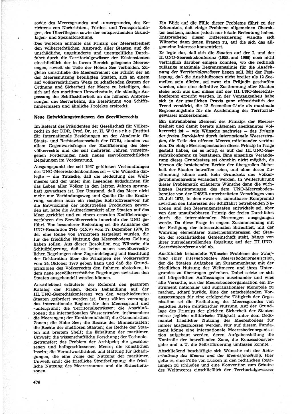 Neue Justiz (NJ), Zeitschrift für Recht und Rechtswissenschaft [Deutsche Demokratische Republik (DDR)], 28. Jahrgang 1974, Seite 434 (NJ DDR 1974, S. 434)