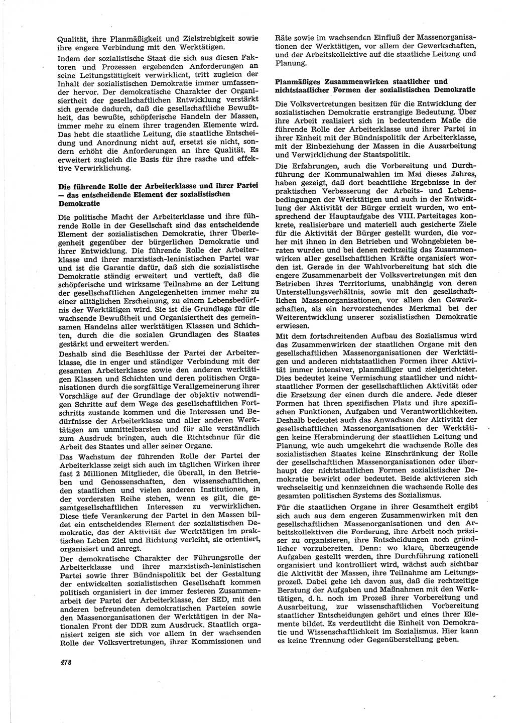 Neue Justiz (NJ), Zeitschrift für Recht und Rechtswissenschaft [Deutsche Demokratische Republik (DDR)], 28. Jahrgang 1974, Seite 478 (NJ DDR 1974, S. 478)