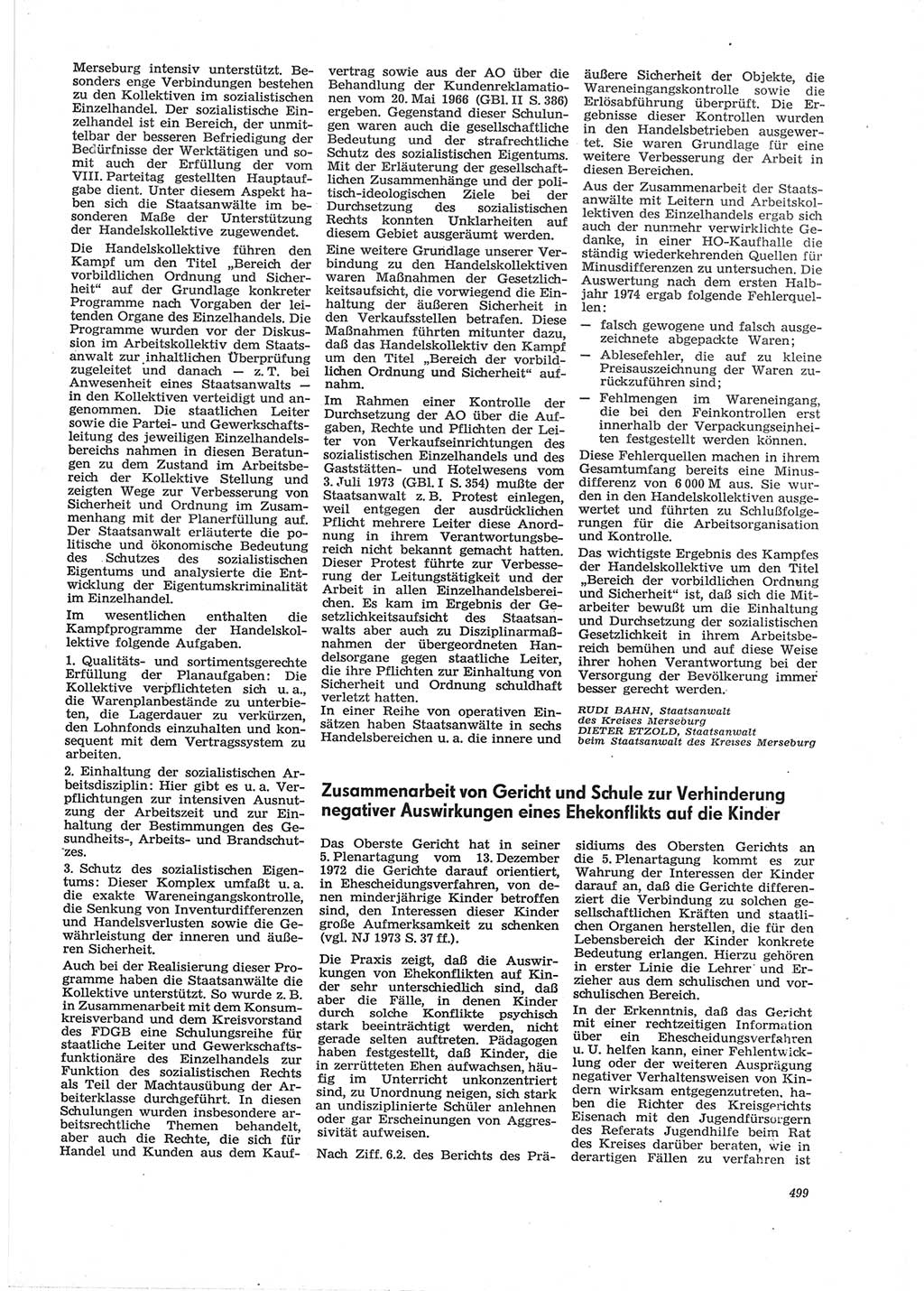 Neue Justiz (NJ), Zeitschrift für Recht und Rechtswissenschaft [Deutsche Demokratische Republik (DDR)], 28. Jahrgang 1974, Seite 499 (NJ DDR 1974, S. 499)