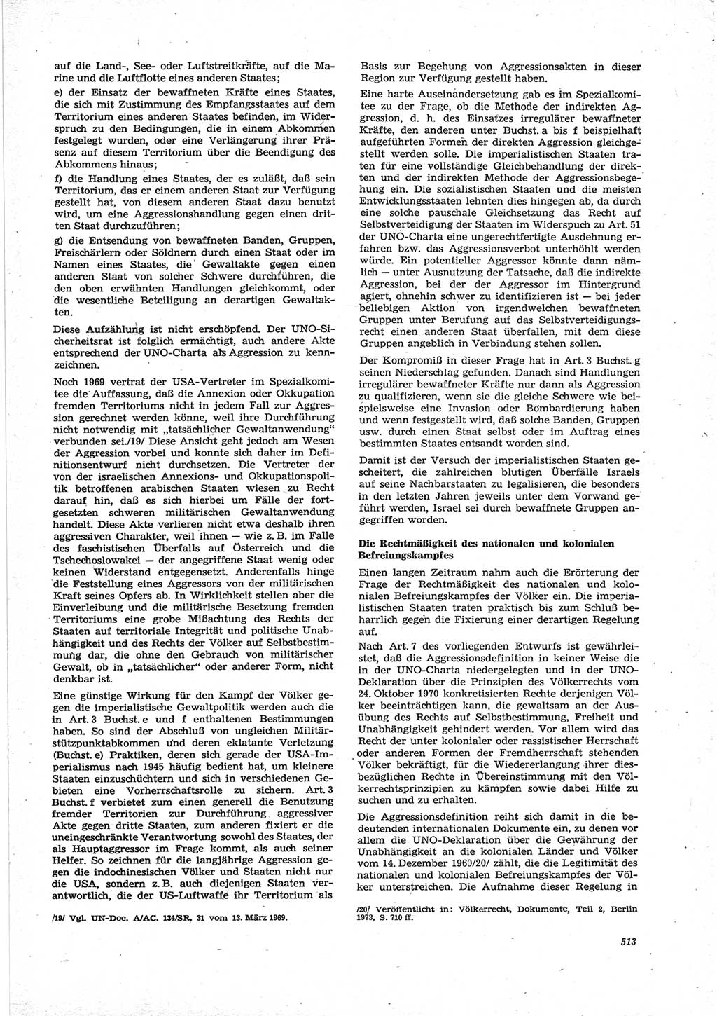 Neue Justiz (NJ), Zeitschrift für Recht und Rechtswissenschaft [Deutsche Demokratische Republik (DDR)], 28. Jahrgang 1974, Seite 513 (NJ DDR 1974, S. 513)