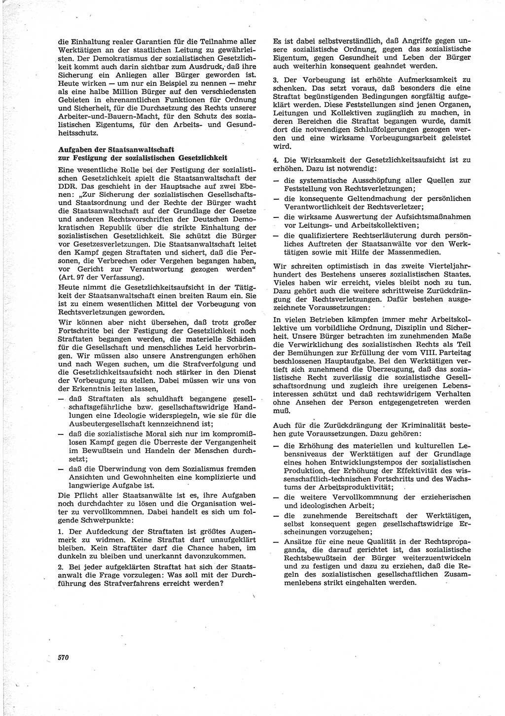Neue Justiz (NJ), Zeitschrift für Recht und Rechtswissenschaft [Deutsche Demokratische Republik (DDR)], 28. Jahrgang 1974, Seite 570 (NJ DDR 1974, S. 570)