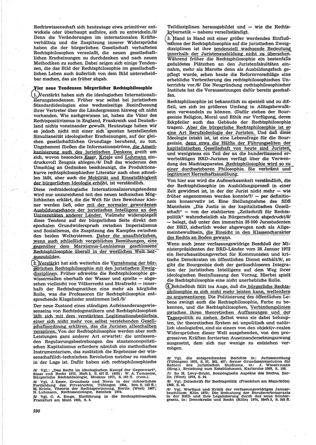 Neue Justiz (NJ), Zeitschrift für Recht und Rechtswissenschaft [Deutsche Demokratische Republik (DDR)], 28. Jahrgang 1974, Seite 590 (NJ DDR 1974, S. 590)