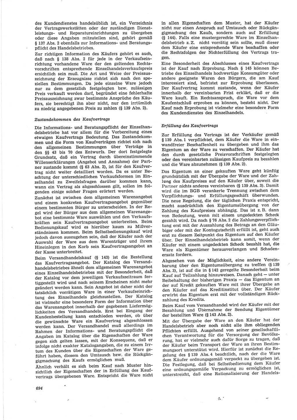 Neue Justiz (NJ), Zeitschrift für Recht und Rechtswissenschaft [Deutsche Demokratische Republik (DDR)], 28. Jahrgang 1974, Seite 694 (NJ DDR 1974, S. 694)
