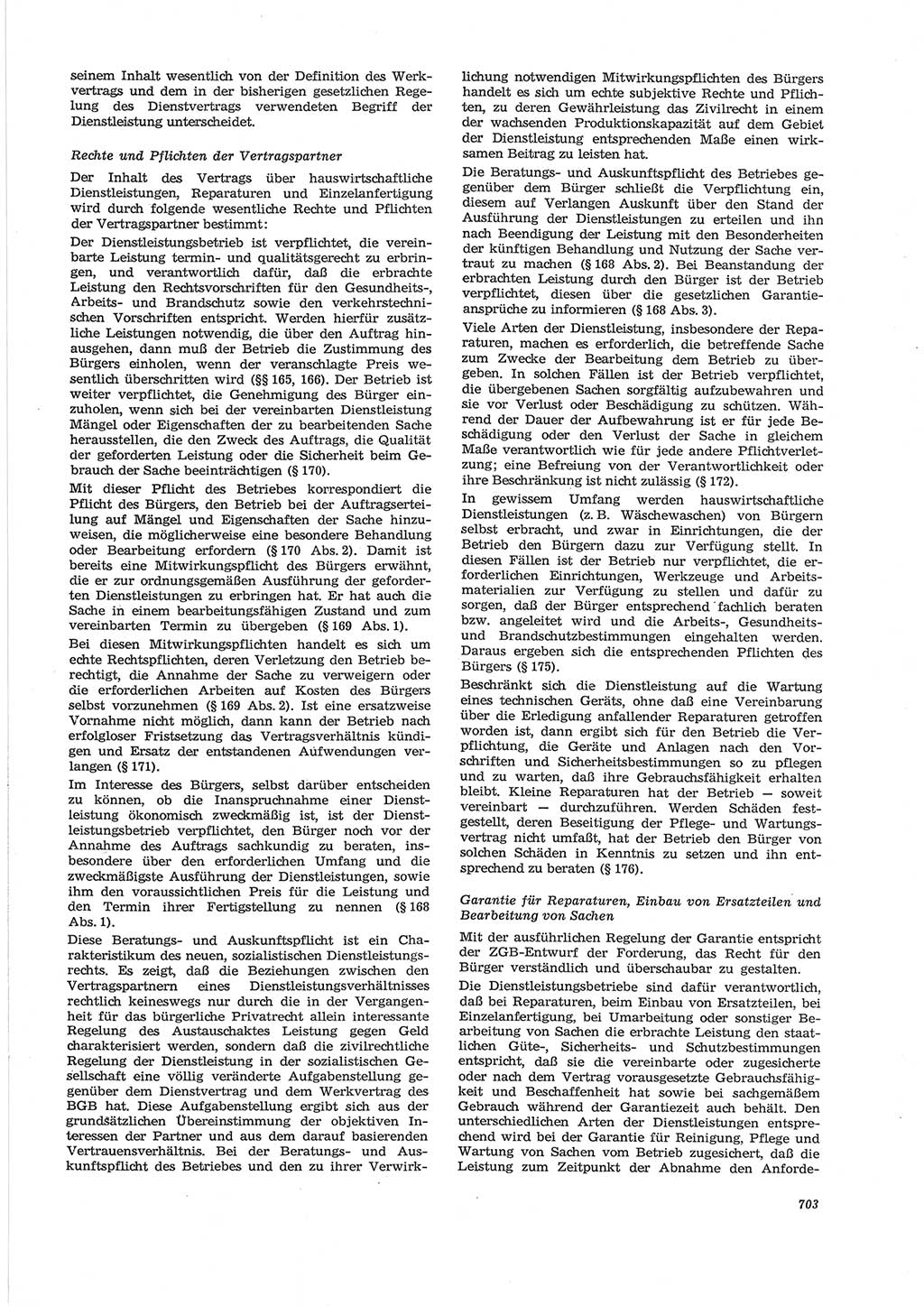 Neue Justiz (NJ), Zeitschrift für Recht und Rechtswissenschaft [Deutsche Demokratische Republik (DDR)], 28. Jahrgang 1974, Seite 703 (NJ DDR 1974, S. 703)