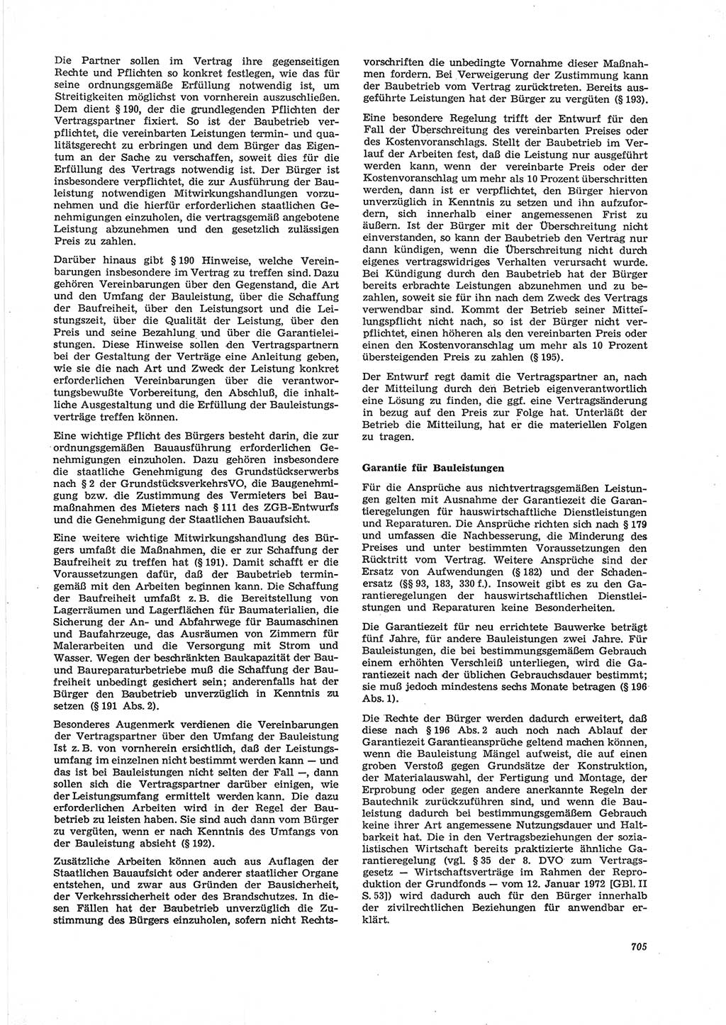 Neue Justiz (NJ), Zeitschrift für Recht und Rechtswissenschaft [Deutsche Demokratische Republik (DDR)], 28. Jahrgang 1974, Seite 705 (NJ DDR 1974, S. 705)