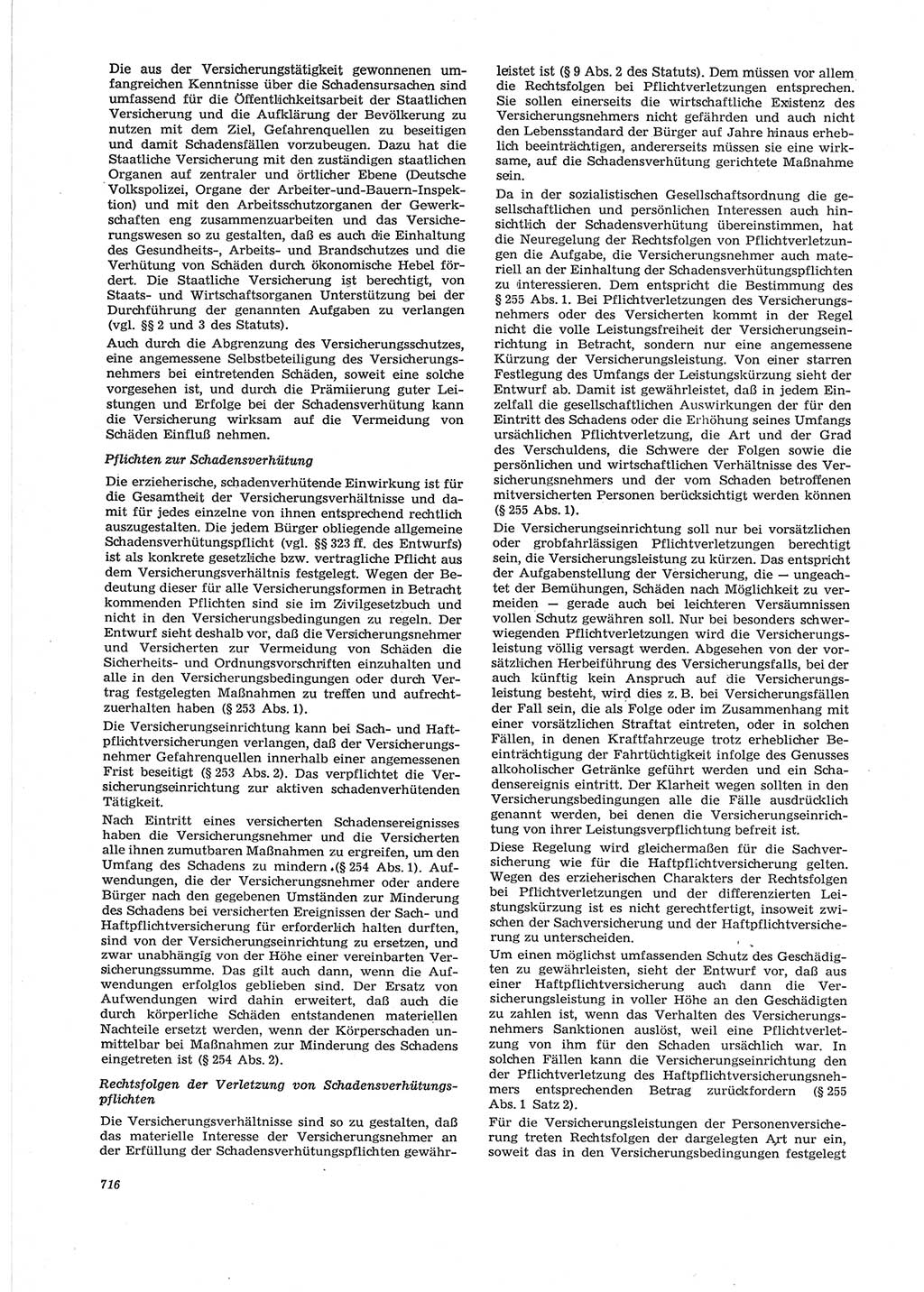 Neue Justiz (NJ), Zeitschrift für Recht und Rechtswissenschaft [Deutsche Demokratische Republik (DDR)], 28. Jahrgang 1974, Seite 716 (NJ DDR 1974, S. 716)