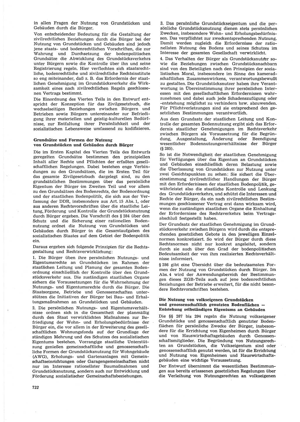 Neue Justiz (NJ), Zeitschrift für Recht und Rechtswissenschaft [Deutsche Demokratische Republik (DDR)], 28. Jahrgang 1974, Seite 722 (NJ DDR 1974, S. 722)