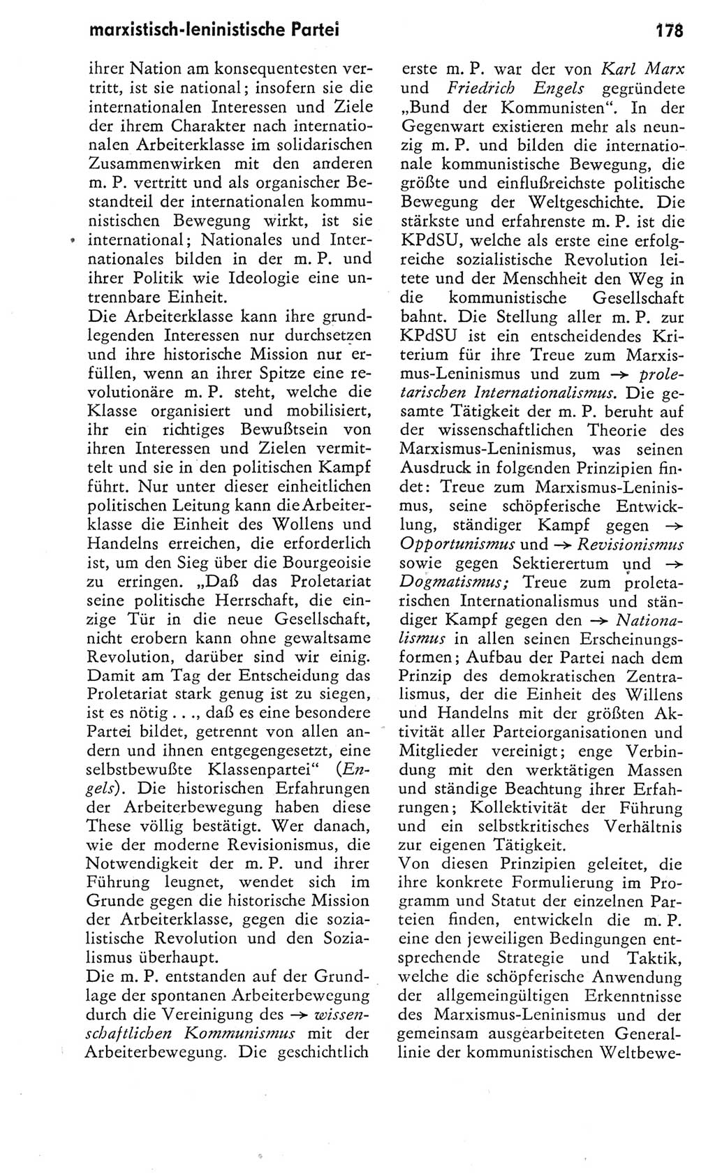 Kleines Wörterbuch der marxistisch-leninistischen Philosophie [Deutsche Demokratische Republik (DDR)] 1975, Seite 178 (Kl. Wb. ML Phil. DDR 1975, S. 178)