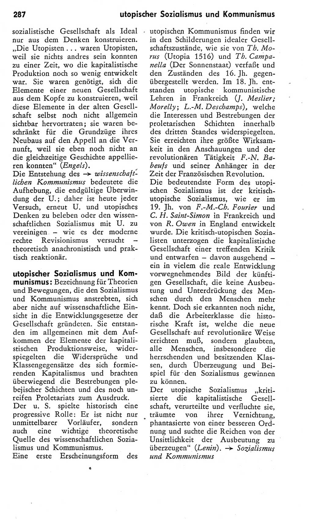 Kleines Wörterbuch der marxistisch-leninistischen Philosophie [Deutsche Demokratische Republik (DDR)] 1975, Seite 287 (Kl. Wb. ML Phil. DDR 1975, S. 287)