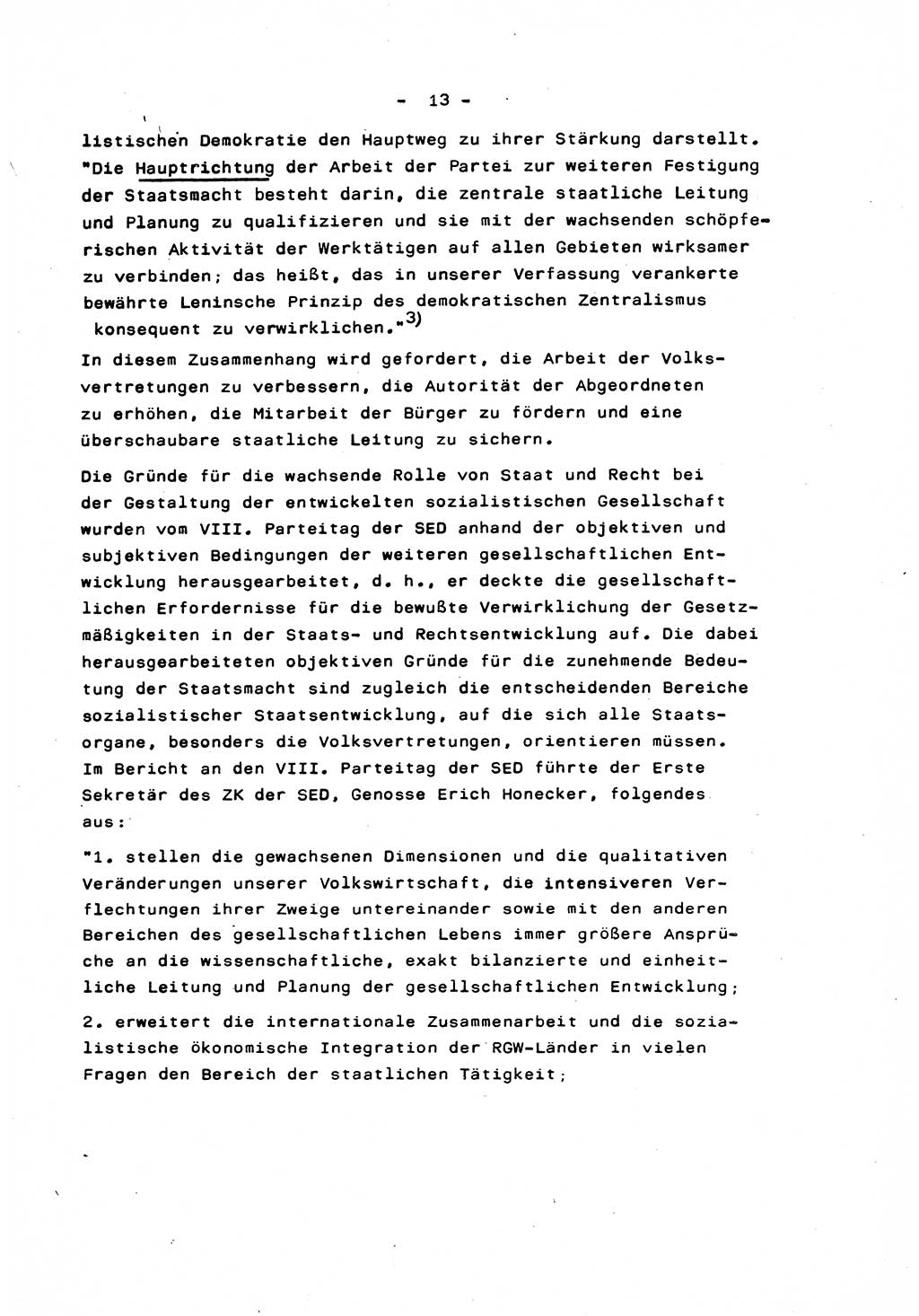 Marxistisch-leninistische Staats- und Rechtstheorie [Deutsche Demokratische Republik (DDR)] 1975, Seite 13 (ML St.-R.-Th. DDR 1975, S. 13)
