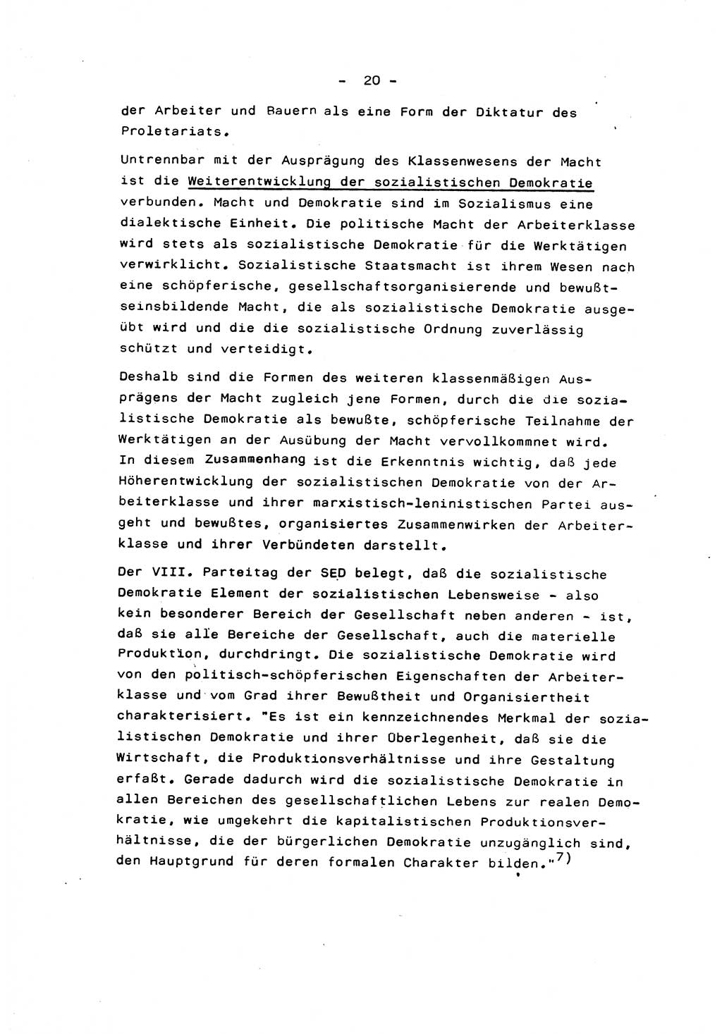 Marxistisch-leninistische Staats- und Rechtstheorie [Deutsche Demokratische Republik (DDR)] 1975, Seite 20 (ML St.-R.-Th. DDR 1975, S. 20)