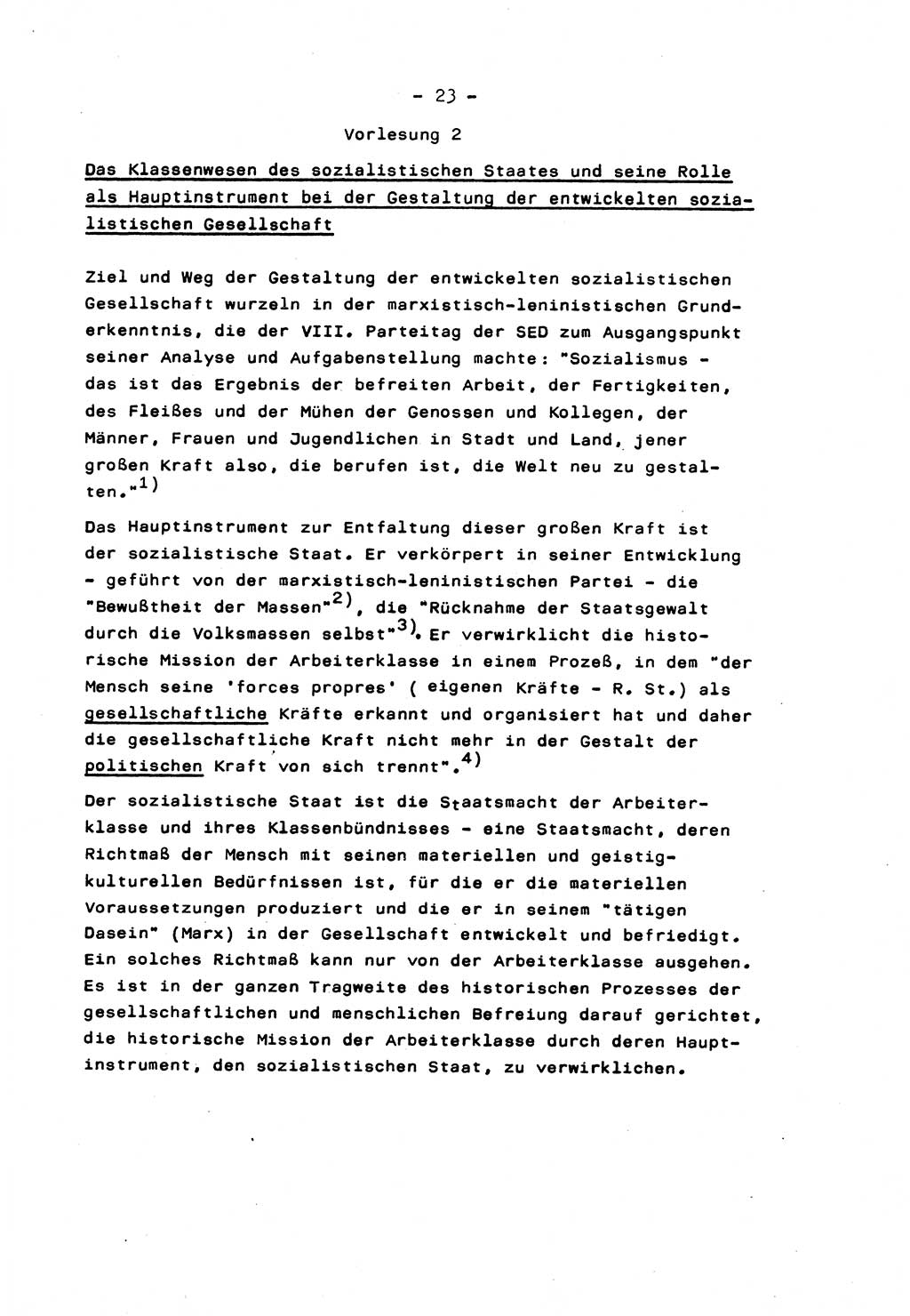 Marxistisch-leninistische Staats- und Rechtstheorie [Deutsche Demokratische Republik (DDR)] 1975, Seite 23 (ML St.-R.-Th. DDR 1975, S. 23)