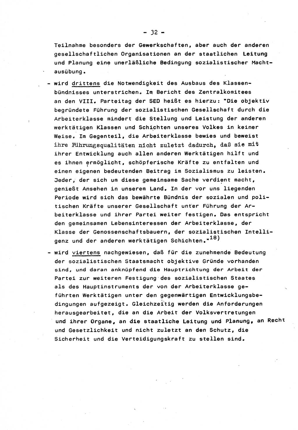 Marxistisch-leninistische Staats- und Rechtstheorie [Deutsche Demokratische Republik (DDR)] 1975, Seite 32 (ML St.-R.-Th. DDR 1975, S. 32)