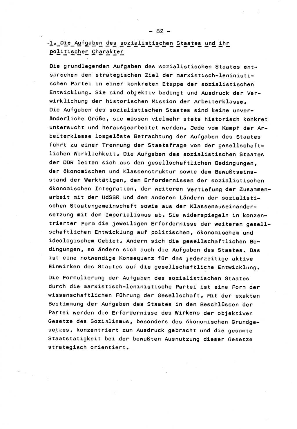 Marxistisch-leninistische Staats- und Rechtstheorie [Deutsche Demokratische Republik (DDR)] 1975, Seite 82 (ML St.-R.-Th. DDR 1975, S. 82)