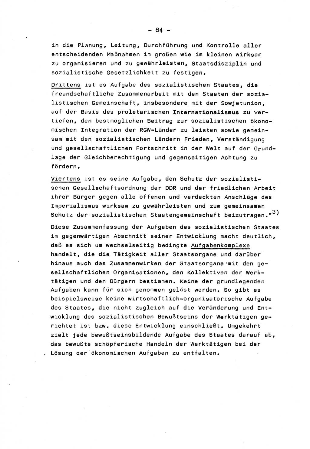 Marxistisch-leninistische Staats- und Rechtstheorie [Deutsche Demokratische Republik (DDR)] 1975, Seite 84 (ML St.-R.-Th. DDR 1975, S. 84)