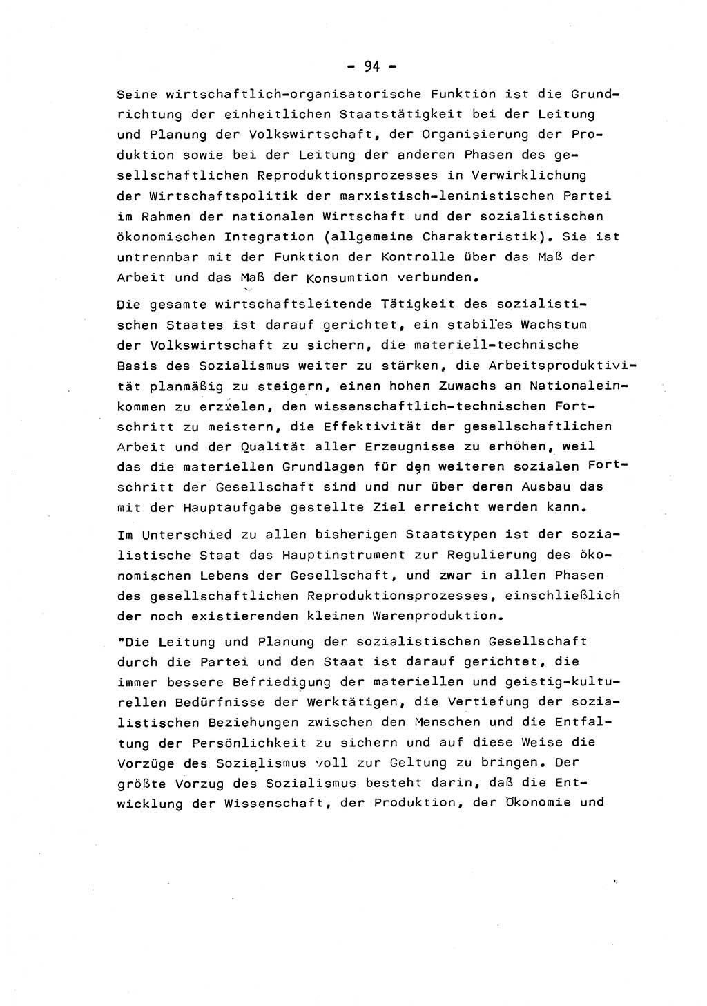 Marxistisch-leninistische Staats- und Rechtstheorie [Deutsche Demokratische Republik (DDR)] 1975, Seite 94 (ML St.-R.-Th. DDR 1975, S. 94)