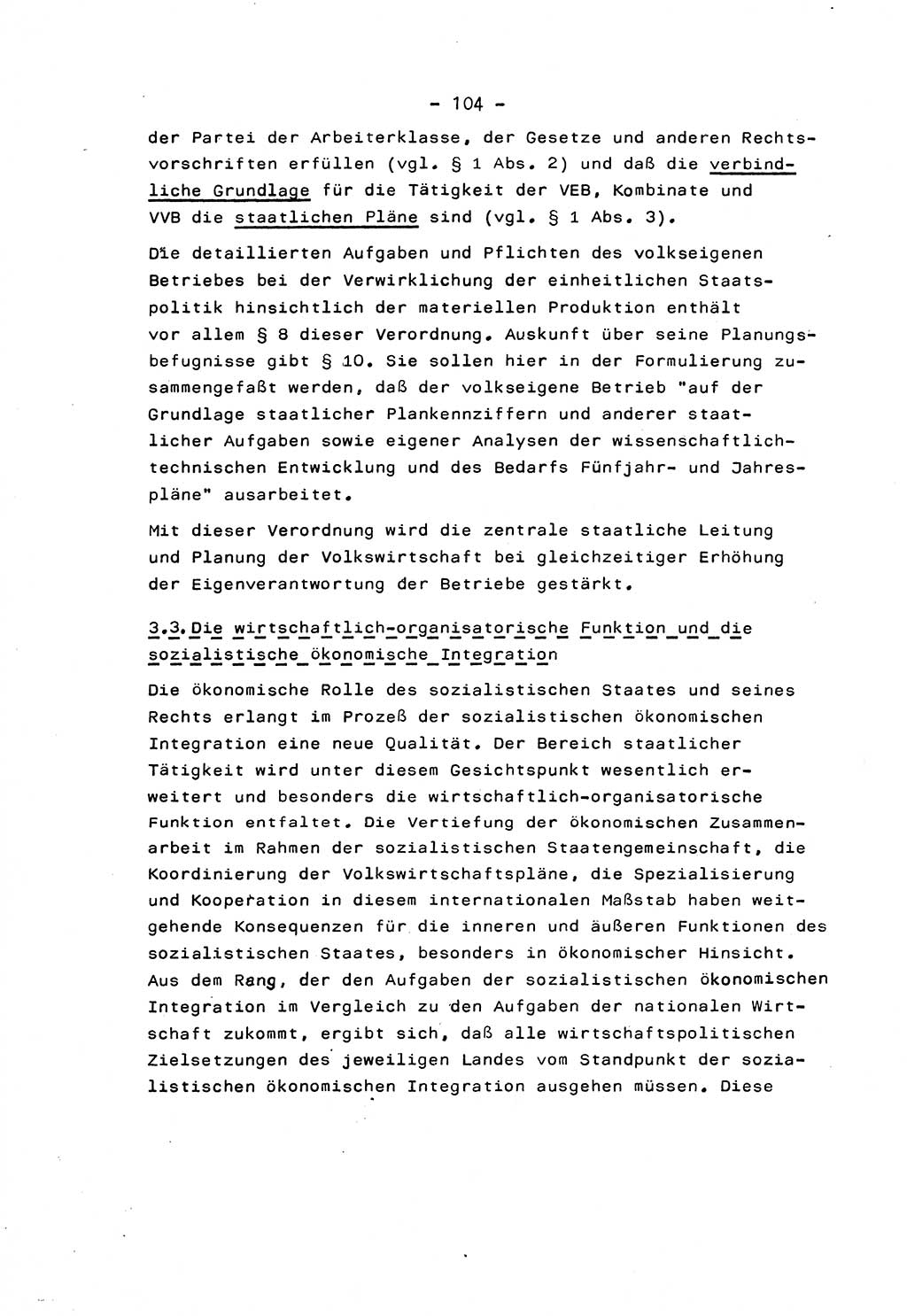 Marxistisch-leninistische Staats- und Rechtstheorie [Deutsche Demokratische Republik (DDR)] 1975, Seite 104 (ML St.-R.-Th. DDR 1975, S. 104)