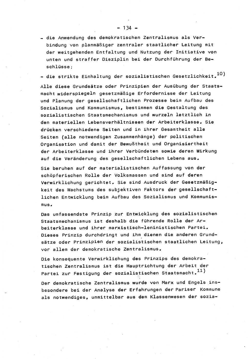 Marxistisch-leninistische Staats- und Rechtstheorie [Deutsche Demokratische Republik (DDR)] 1975, Seite 134 (ML St.-R.-Th. DDR 1975, S. 134)