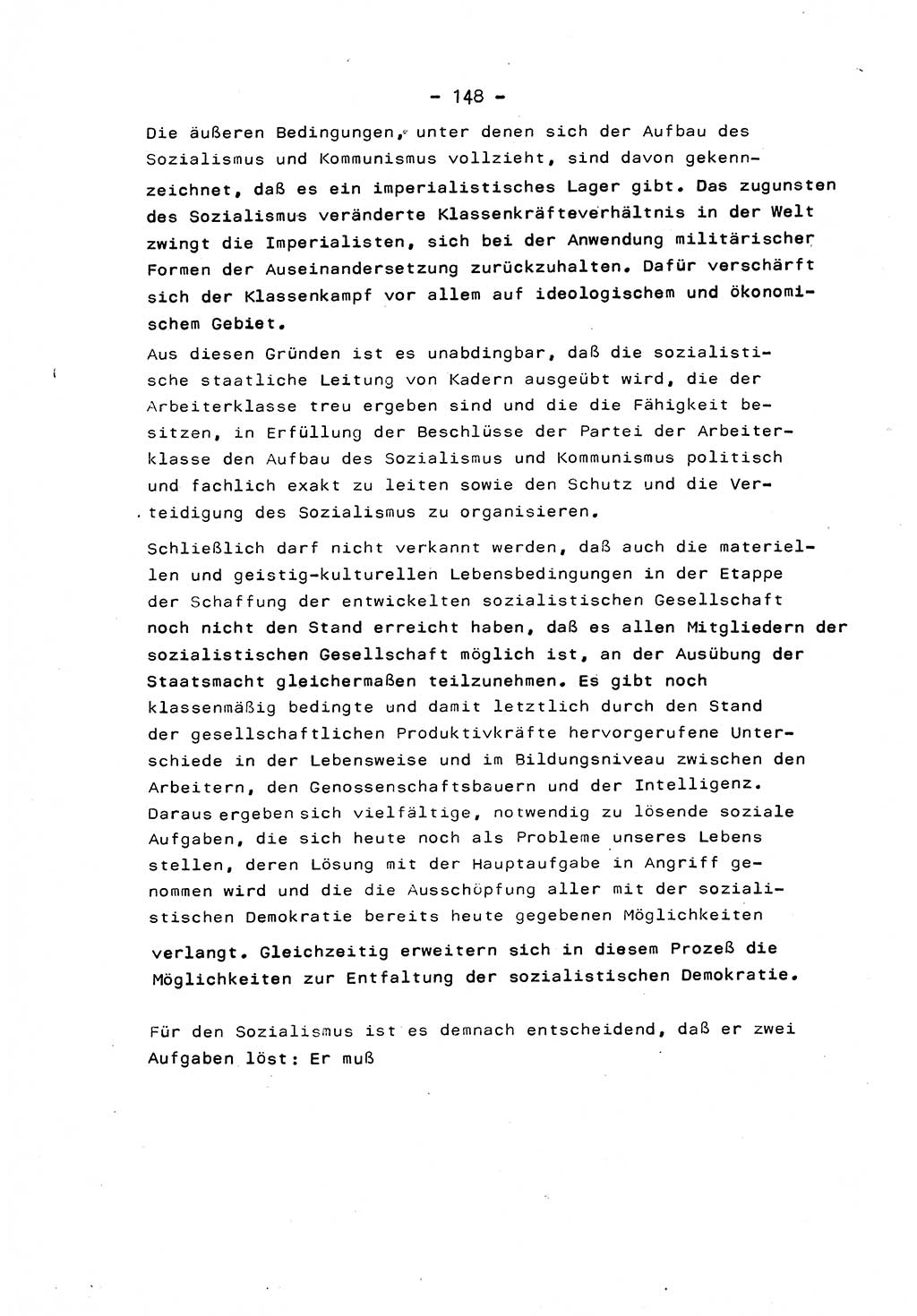Marxistisch-leninistische Staats- und Rechtstheorie [Deutsche Demokratische Republik (DDR)] 1975, Seite 148 (ML St.-R.-Th. DDR 1975, S. 148)