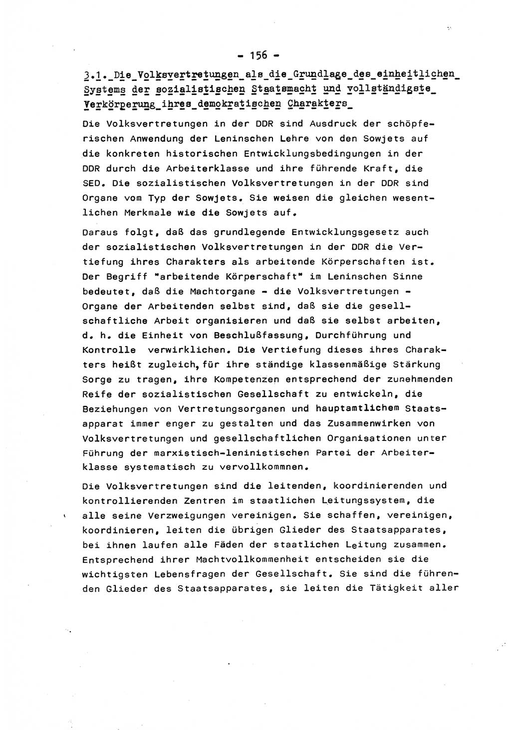 Marxistisch-leninistische Staats- und Rechtstheorie [Deutsche Demokratische Republik (DDR)] 1975, Seite 156 (ML St.-R.-Th. DDR 1975, S. 156)