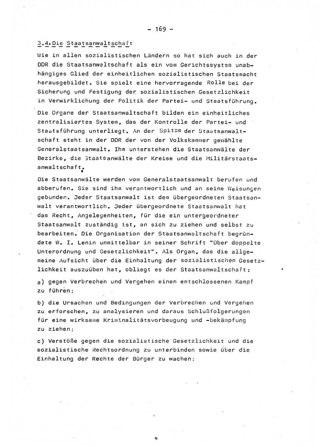 Marxistisch-leninistische Staats- und Rechtstheorie [Deutsche Demokratische Republik (DDR)] 1975, Seite 169 (ML St.-R.-Th. DDR 1975, S. 169)