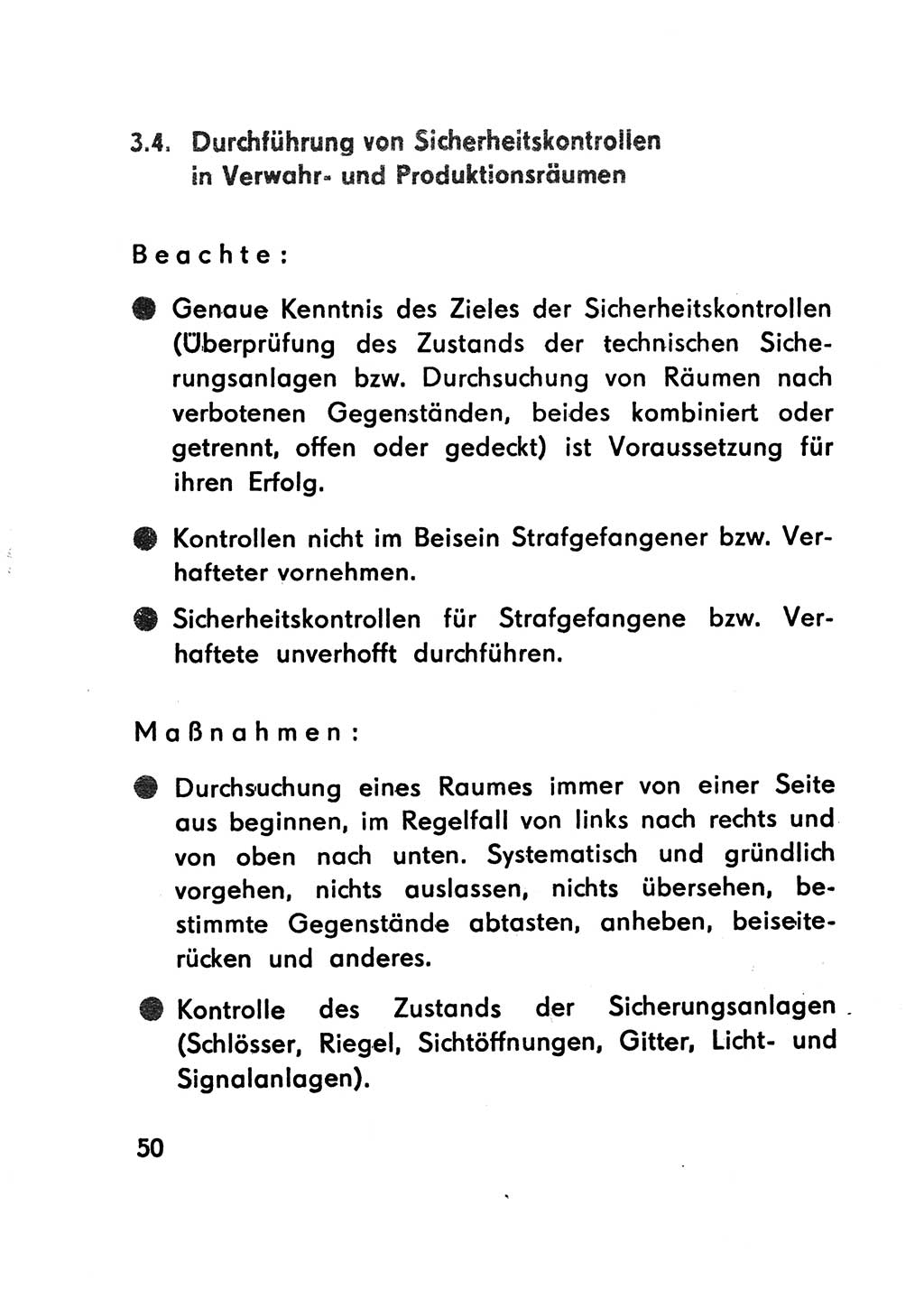 Merkbuch für SV-Angehörige [Strafvollzug (SV) Deutsche Demokratische Republik (DDR)] 1975, Seite 50 (SV-Angeh. DDR 1975, S. 50)