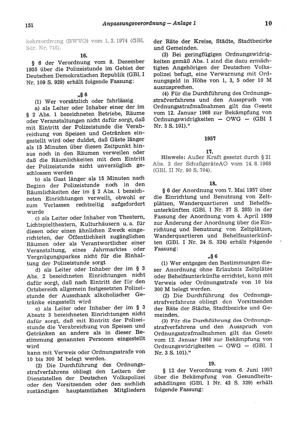 Strafgesetzbuch (StGB) der Deutschen Demokratischen Republik (DDR) und angrenzende Gesetze und Bestimmungen 1975, Seite 151 (StGB DDR Ges. Best. 1975, S. 151)