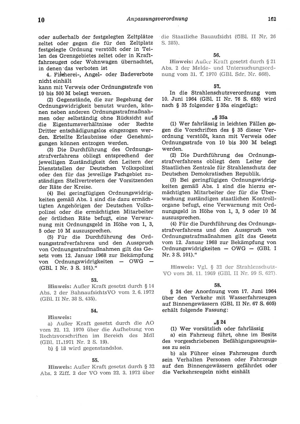 Strafgesetzbuch (StGB) der Deutschen Demokratischen Republik (DDR) und angrenzende Gesetze und Bestimmungen 1975, Seite 162 (StGB DDR Ges. Best. 1975, S. 162)