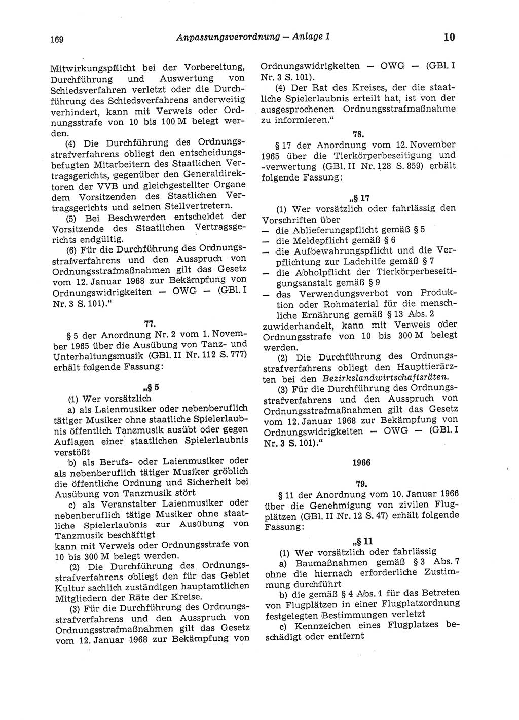 Strafgesetzbuch (StGB) der Deutschen Demokratischen Republik (DDR) und angrenzende Gesetze und Bestimmungen 1975, Seite 169 (StGB DDR Ges. Best. 1975, S. 169)