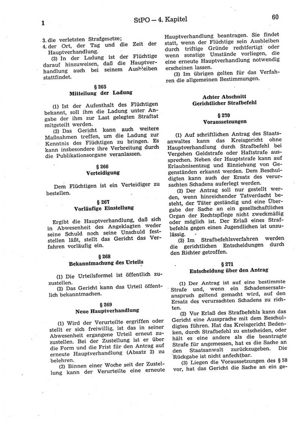 Strafprozeßordnung (StPO) der Deutschen Demokratischen Republik (DDR) 1975, Seite 60 (StPO DDR 1974, S. 60)