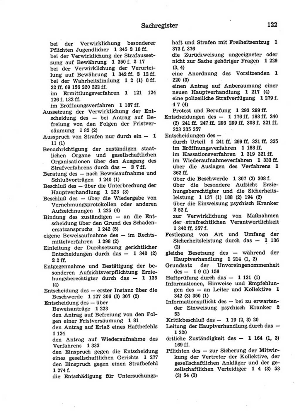 Strafprozeßordnung (StPO) der Deutschen Demokratischen Republik (DDR) 1975, Seite 122 (StPO DDR 1974, S. 122)