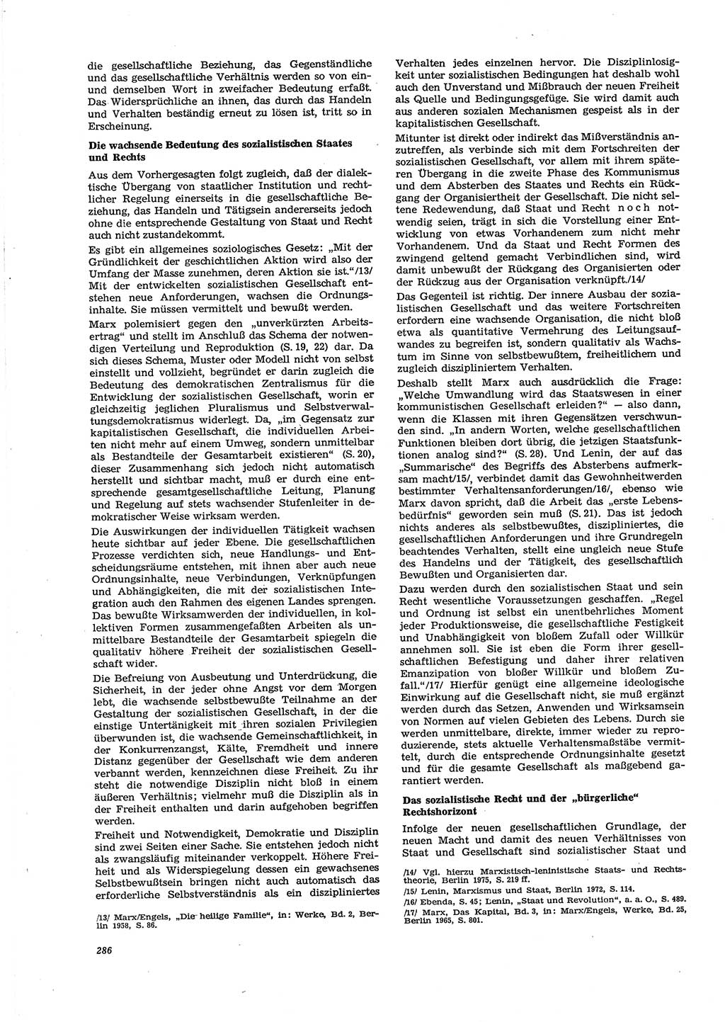 Neue Justiz (NJ), Zeitschrift für Recht und Rechtswissenschaft [Deutsche Demokratische Republik (DDR)], 29. Jahrgang 1975, Seite 286 (NJ DDR 1975, S. 286)