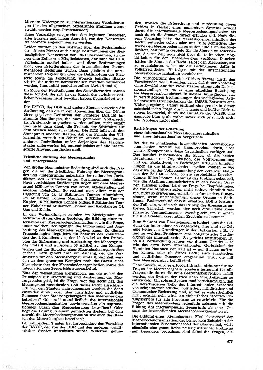 Neue Justiz (NJ), Zeitschrift für Recht und Rechtswissenschaft [Deutsche Demokratische Republik (DDR)], 29. Jahrgang 1975, Seite 675 (NJ DDR 1975, S. 675)