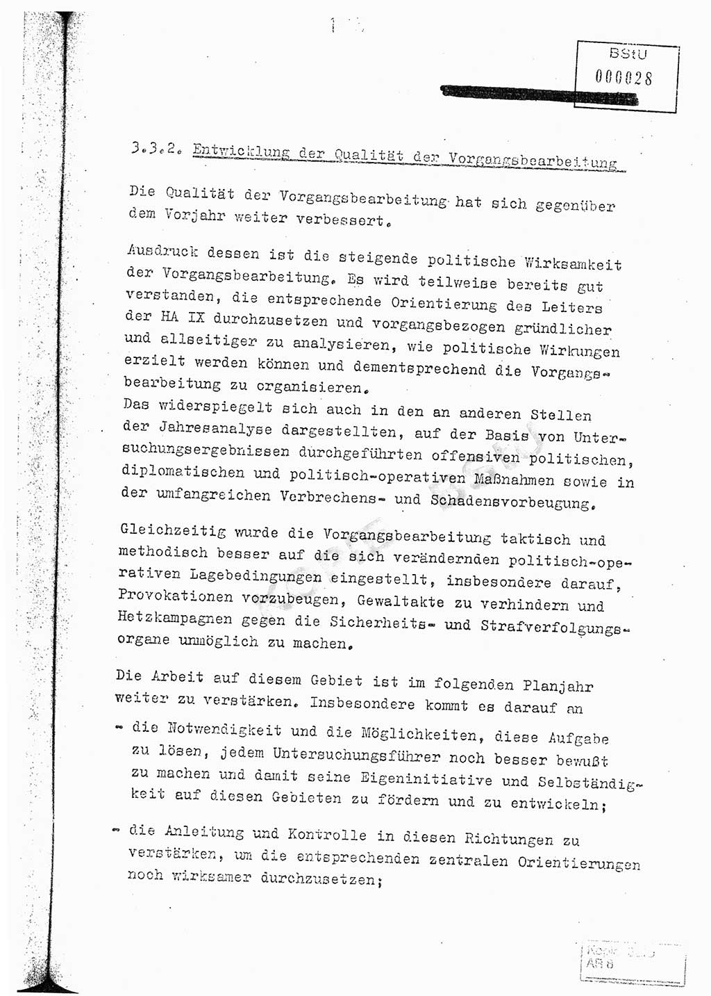 Jahresbericht der Hauptabteilung (HA) Ⅸ 1976, Analyse über die Entwicklung und die Wirksamkeit der politisch-operativen Arbeit der Linie Ⅸ im Jahre 1976, Ministerium für Staatssicherheit (MfS) der Deutschen Demokratischen Republik (DDR), Hauptabteilung Ⅸ, Berlin 1977, Seite 164 (Anal. MfS DDR HA Ⅸ /76 1977, S. 164)