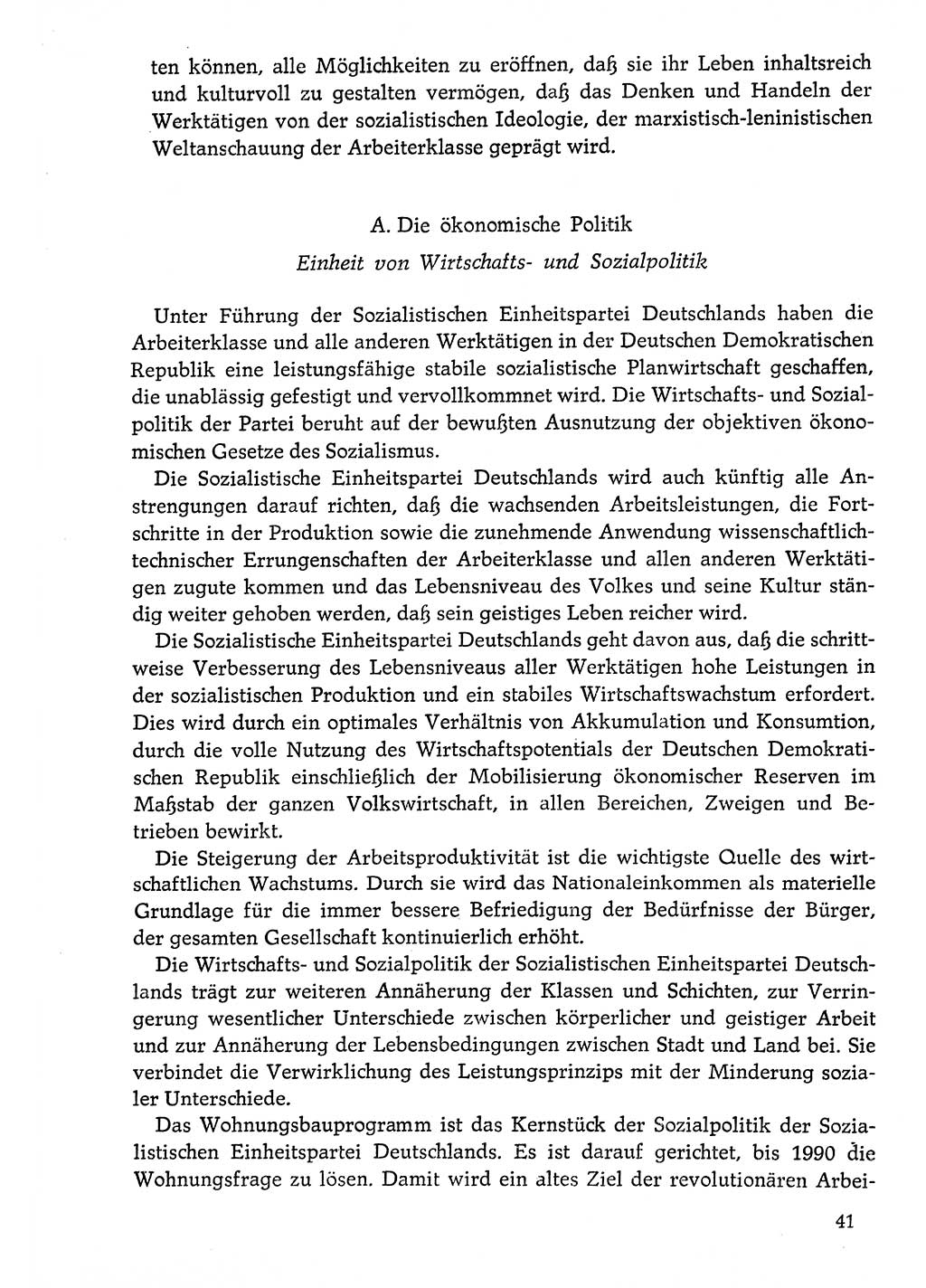 Dokumente der Sozialistischen Einheitspartei Deutschlands (SED) [Deutsche Demokratische Republik (DDR)] 1976-1977, Seite 41 (Dok. SED DDR 1976-1977, S. 41)