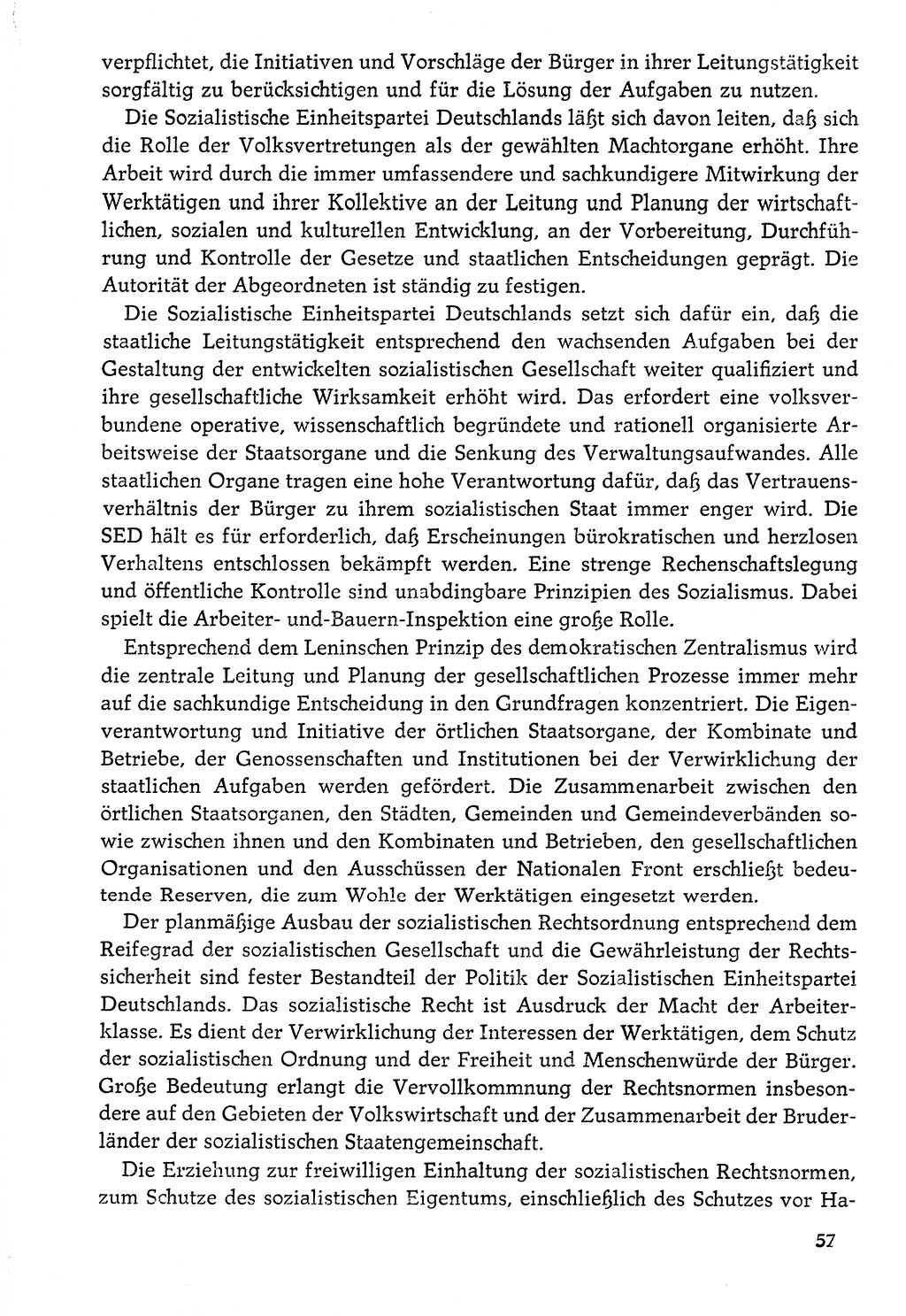 Dokumente der Sozialistischen Einheitspartei Deutschlands (SED) [Deutsche Demokratische Republik (DDR)] 1976-1977, Seite 57 (Dok. SED DDR 1976-1977, S. 57)