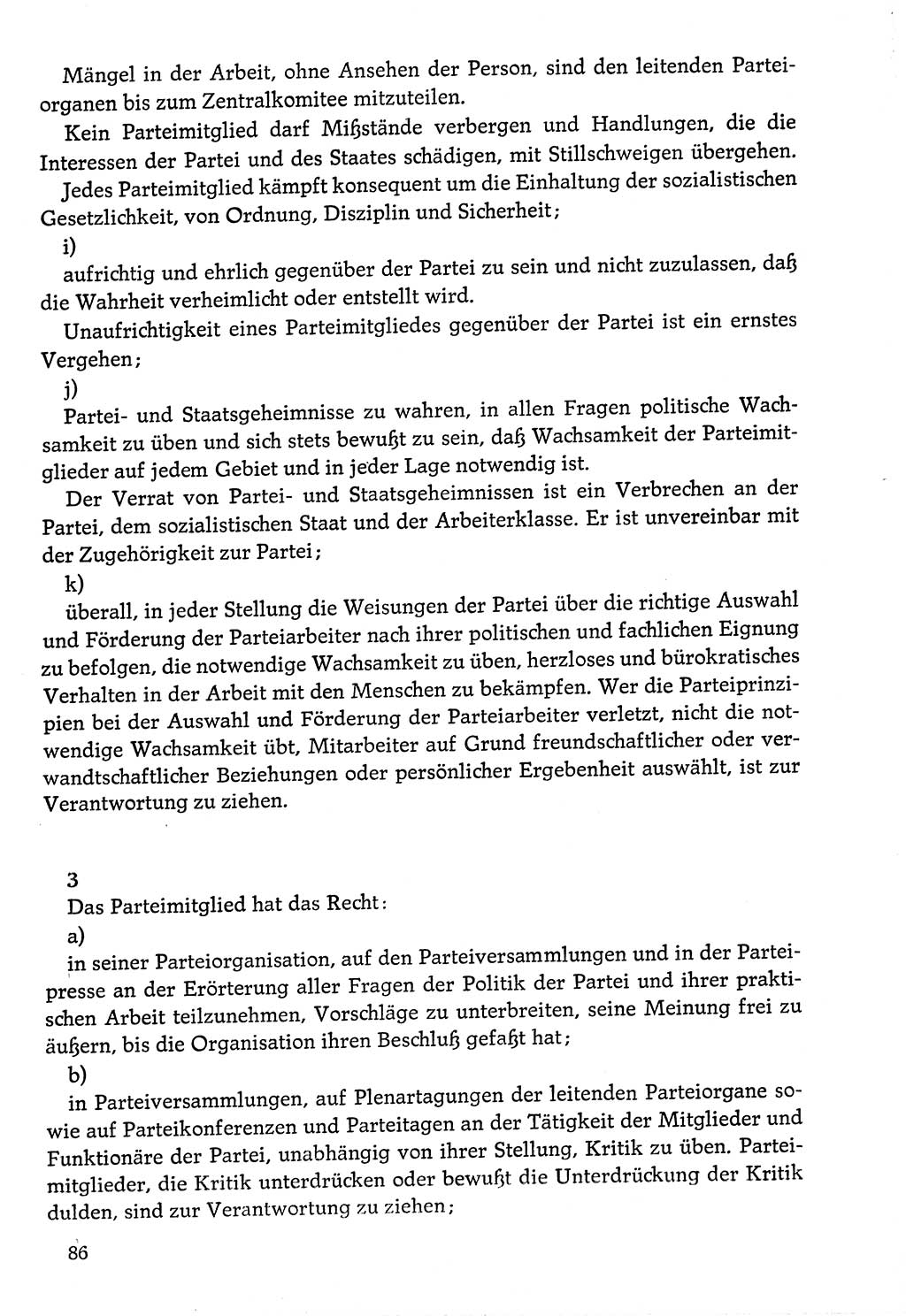 Dokumente der Sozialistischen Einheitspartei Deutschlands (SED) [Deutsche Demokratische Republik (DDR)] 1976-1977, Seite 86 (Dok. SED DDR 1976-1977, S. 86)