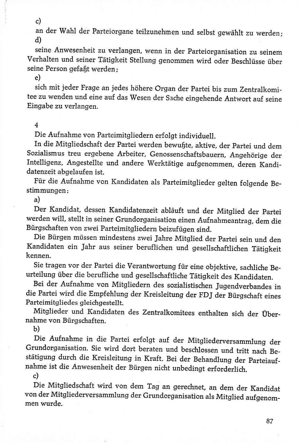 Dokumente der Sozialistischen Einheitspartei Deutschlands (SED) [Deutsche Demokratische Republik (DDR)] 1976-1977, Seite 87 (Dok. SED DDR 1976-1977, S. 87)