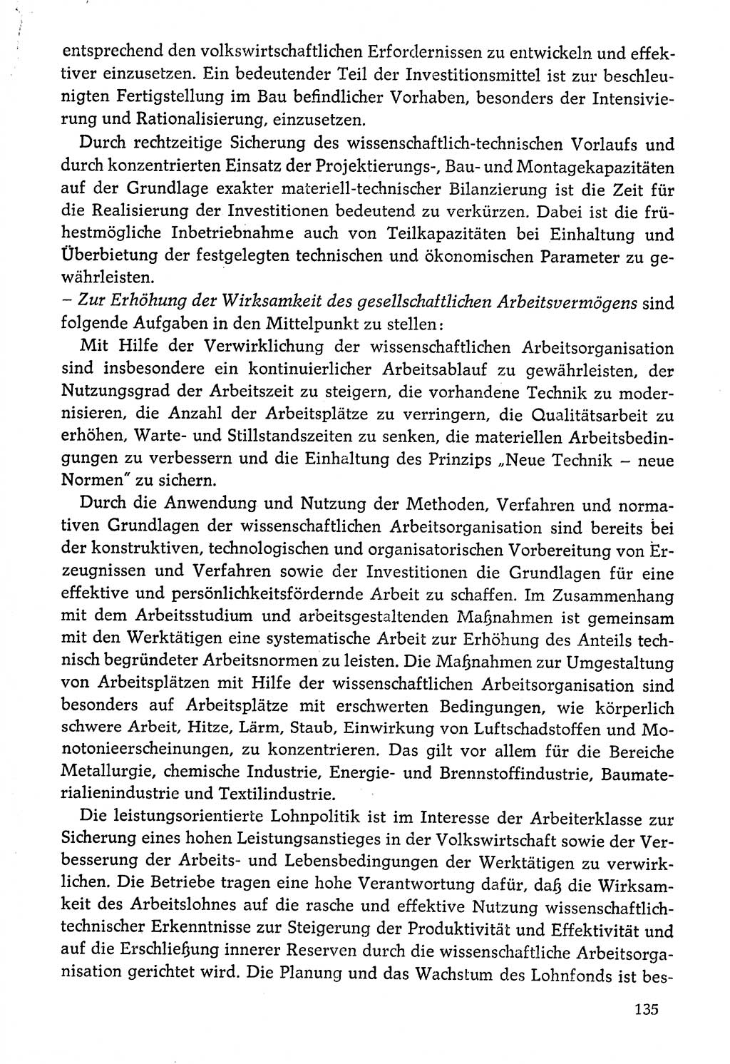Dokumente der Sozialistischen Einheitspartei Deutschlands (SED) [Deutsche Demokratische Republik (DDR)] 1976-1977, Seite 135 (Dok. SED DDR 1976-1977, S. 135)