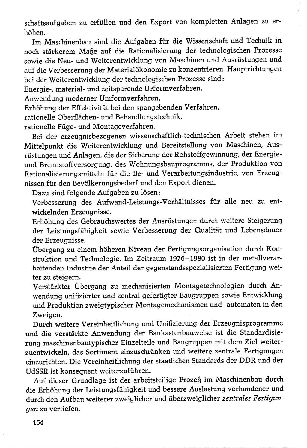 Dokumente der Sozialistischen Einheitspartei Deutschlands (SED) [Deutsche Demokratische Republik (DDR)] 1976-1977, Seite 154 (Dok. SED DDR 1976-1977, S. 154)