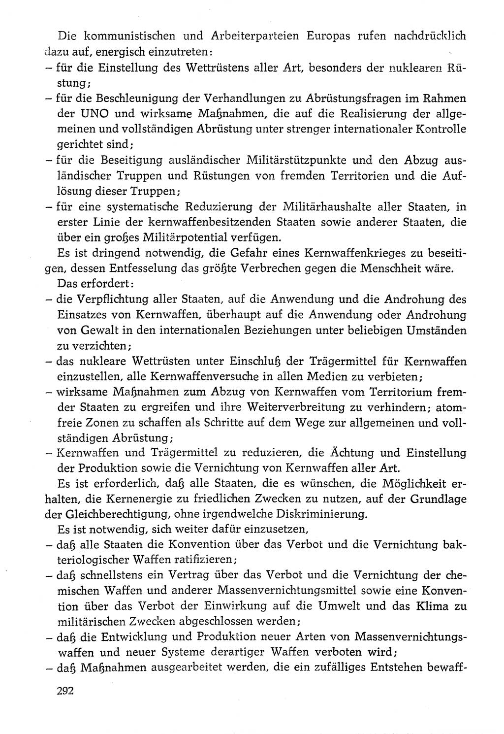 Dokumente der Sozialistischen Einheitspartei Deutschlands (SED) [Deutsche Demokratische Republik (DDR)] 1976-1977, Seite 292 (Dok. SED DDR 1976-1977, S. 292)