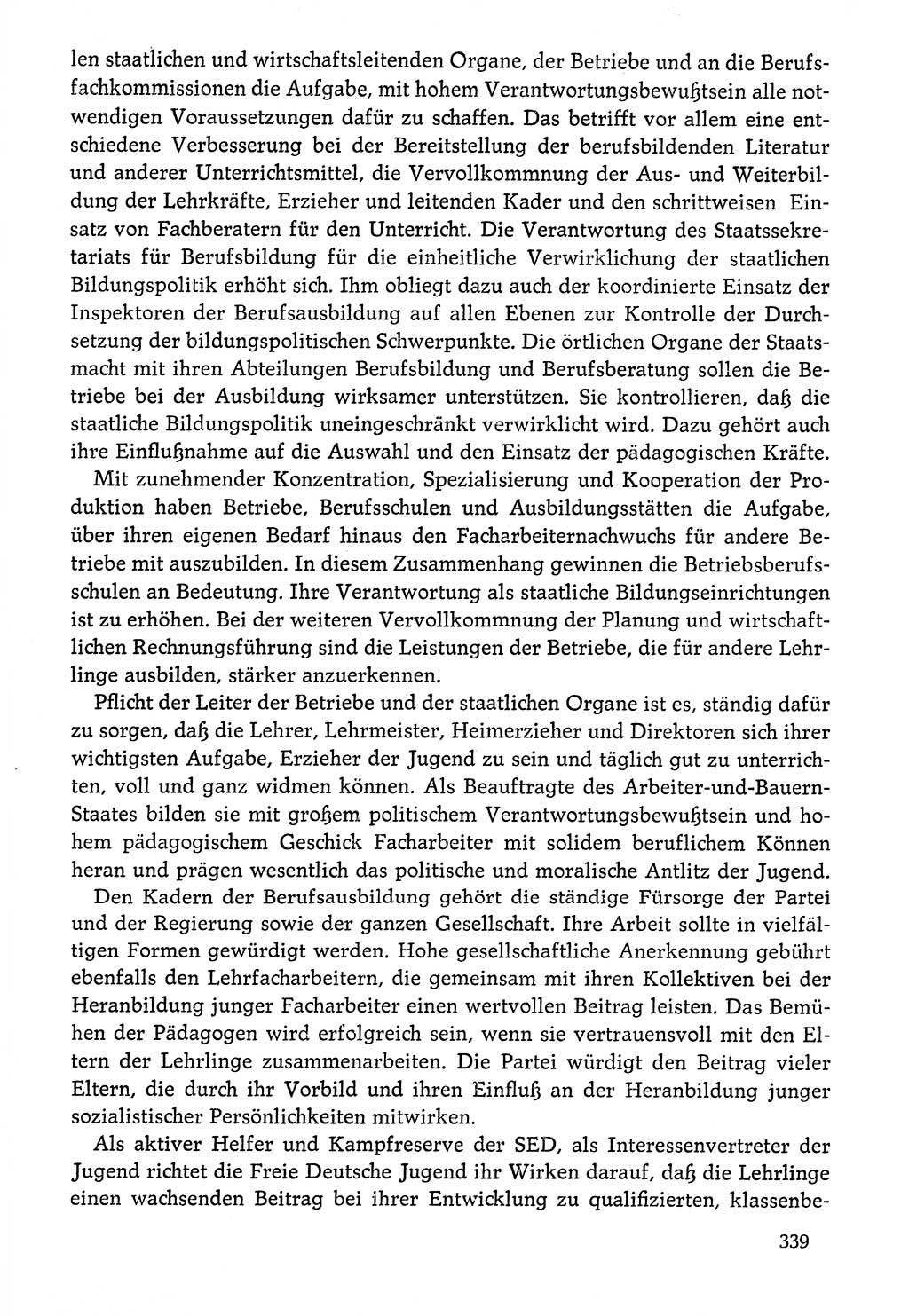 Dokumente der Sozialistischen Einheitspartei Deutschlands (SED) [Deutsche Demokratische Republik (DDR)] 1976-1977, Seite 339 (Dok. SED DDR 1976-1977, S. 339)