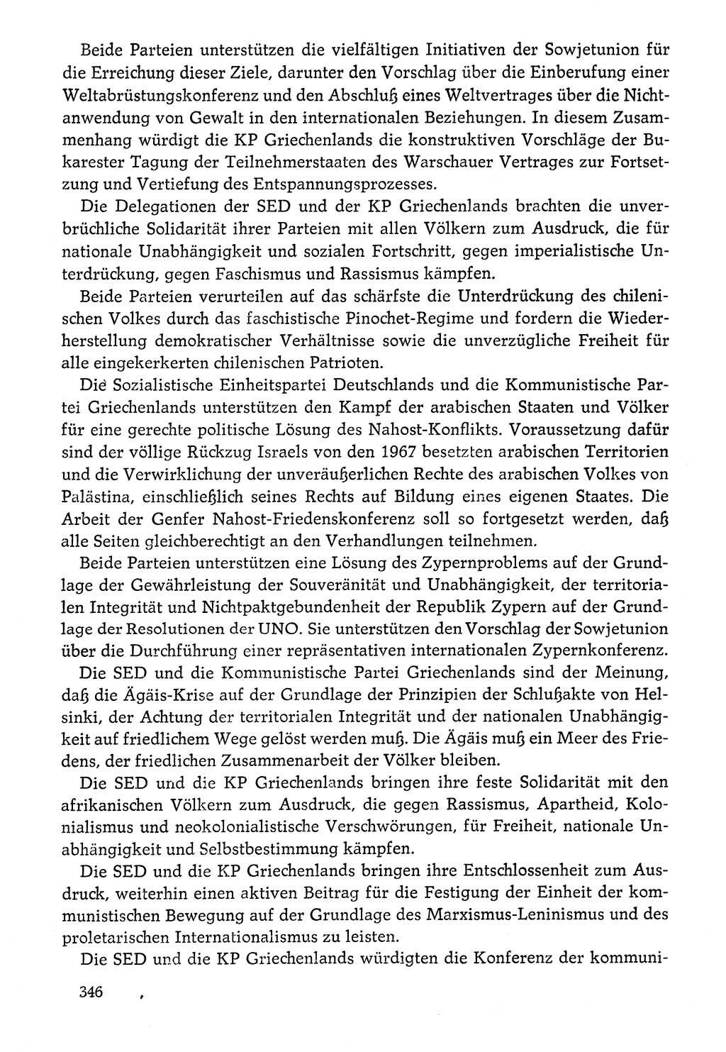 Dokumente der Sozialistischen Einheitspartei Deutschlands (SED) [Deutsche Demokratische Republik (DDR)] 1976-1977, Seite 346 (Dok. SED DDR 1976-1977, S. 346)